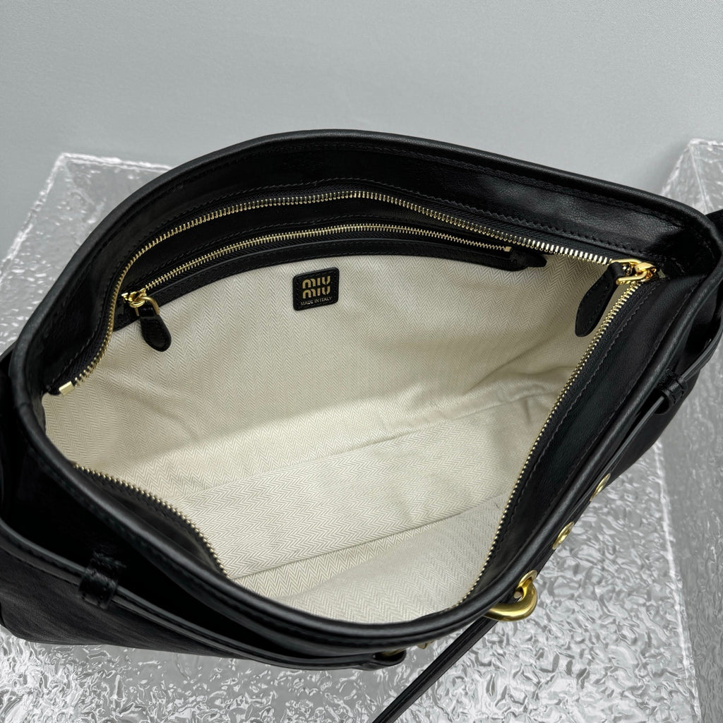MIU MIU Aventure Nappa Lambskin Shoulder Bag