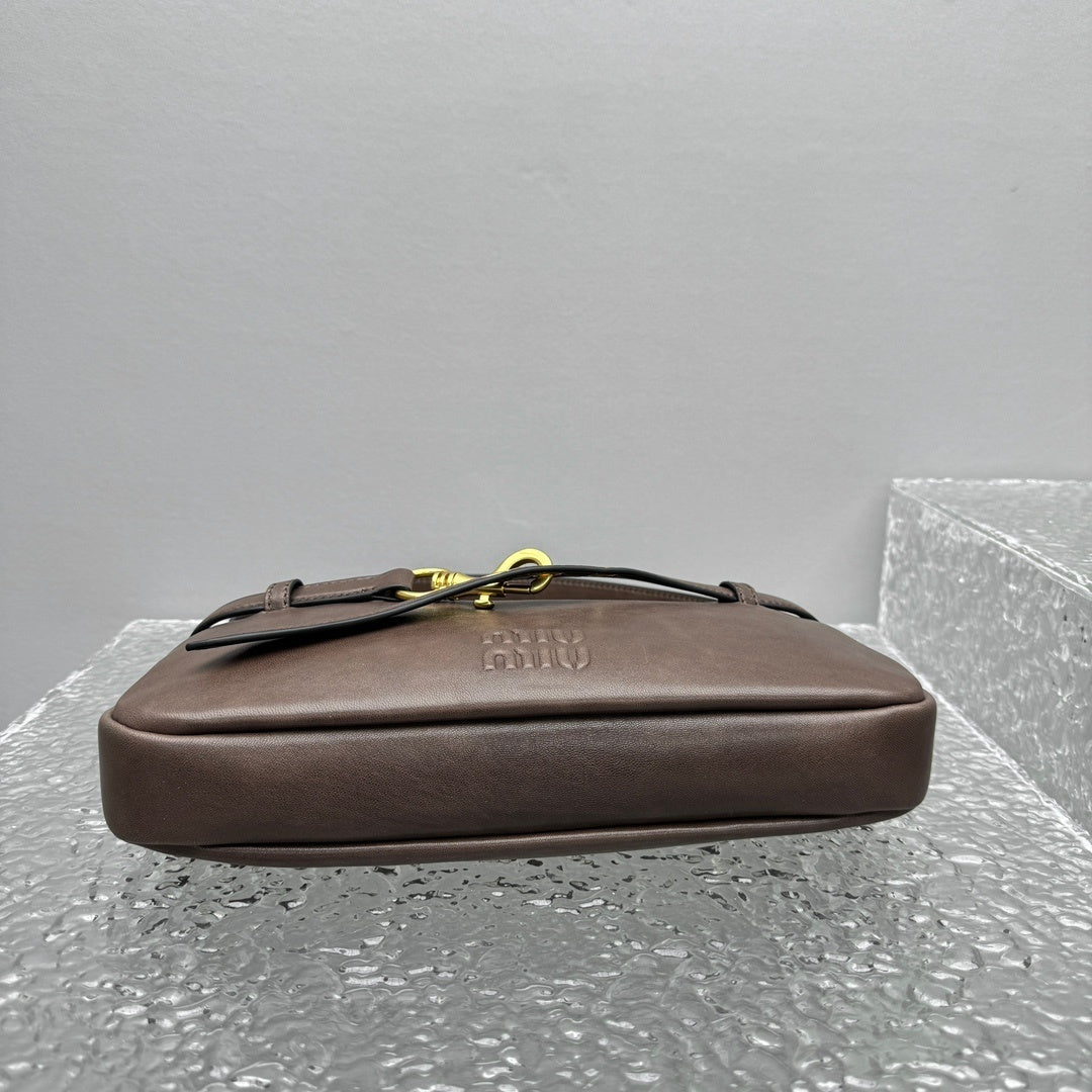 MIU MIU Aventure Nappa Lambskin Shoulder Bag