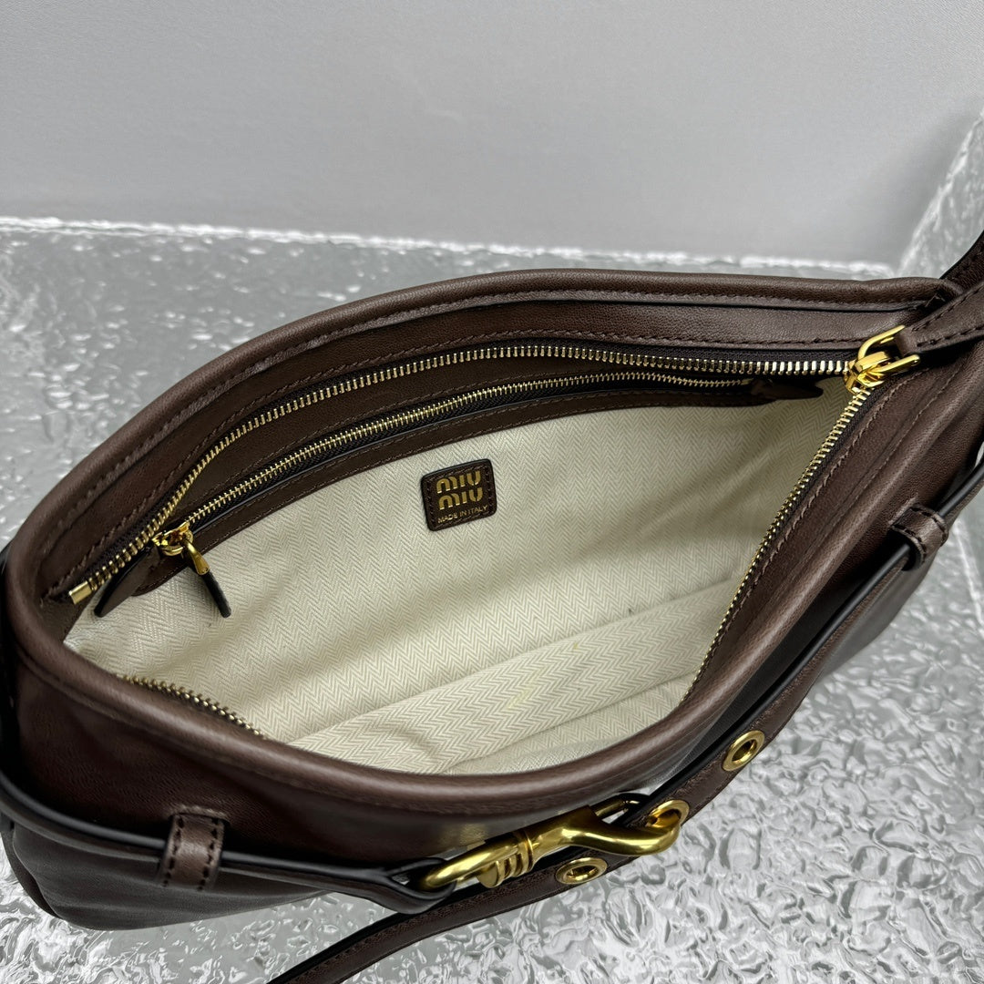 MIU MIU Aventure Nappa Lambskin Shoulder Bag