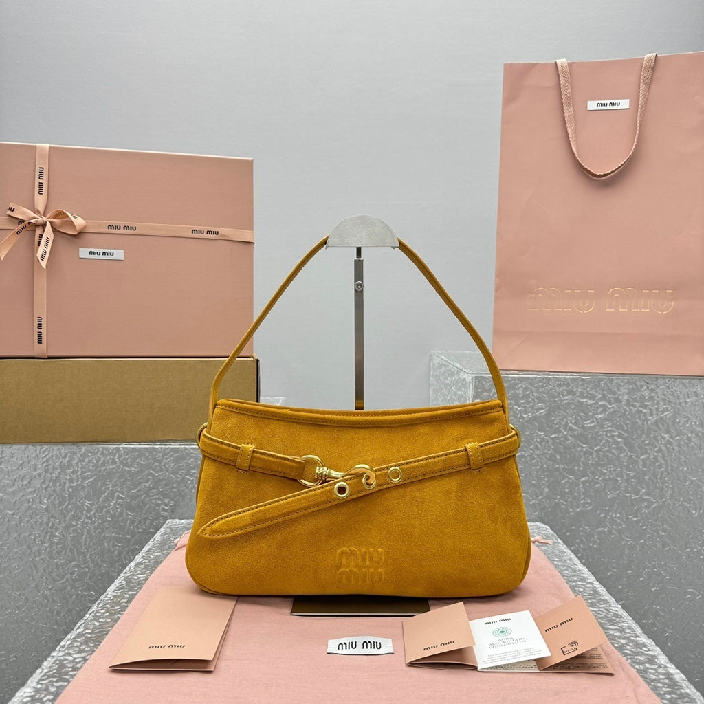 MIU MIU Aventure Nappa Lambskin Shoulder Bag