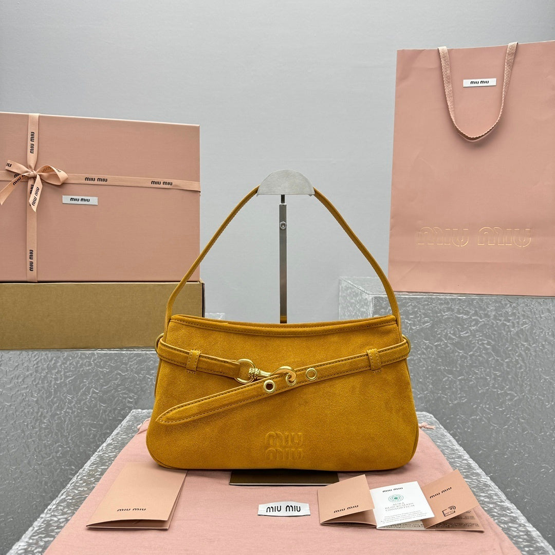 MIU MIU Aventure Nappa Lambskin Shoulder Bag