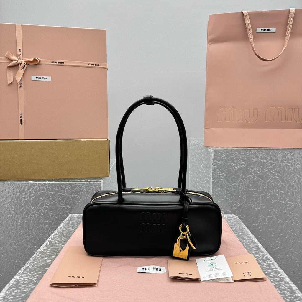 MIU MIU Beau Leather Long Handle Bag