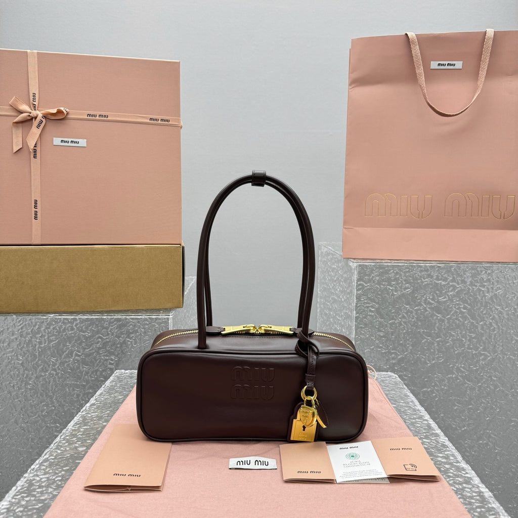 MIU MIU Beau Leather Long Handle Bag