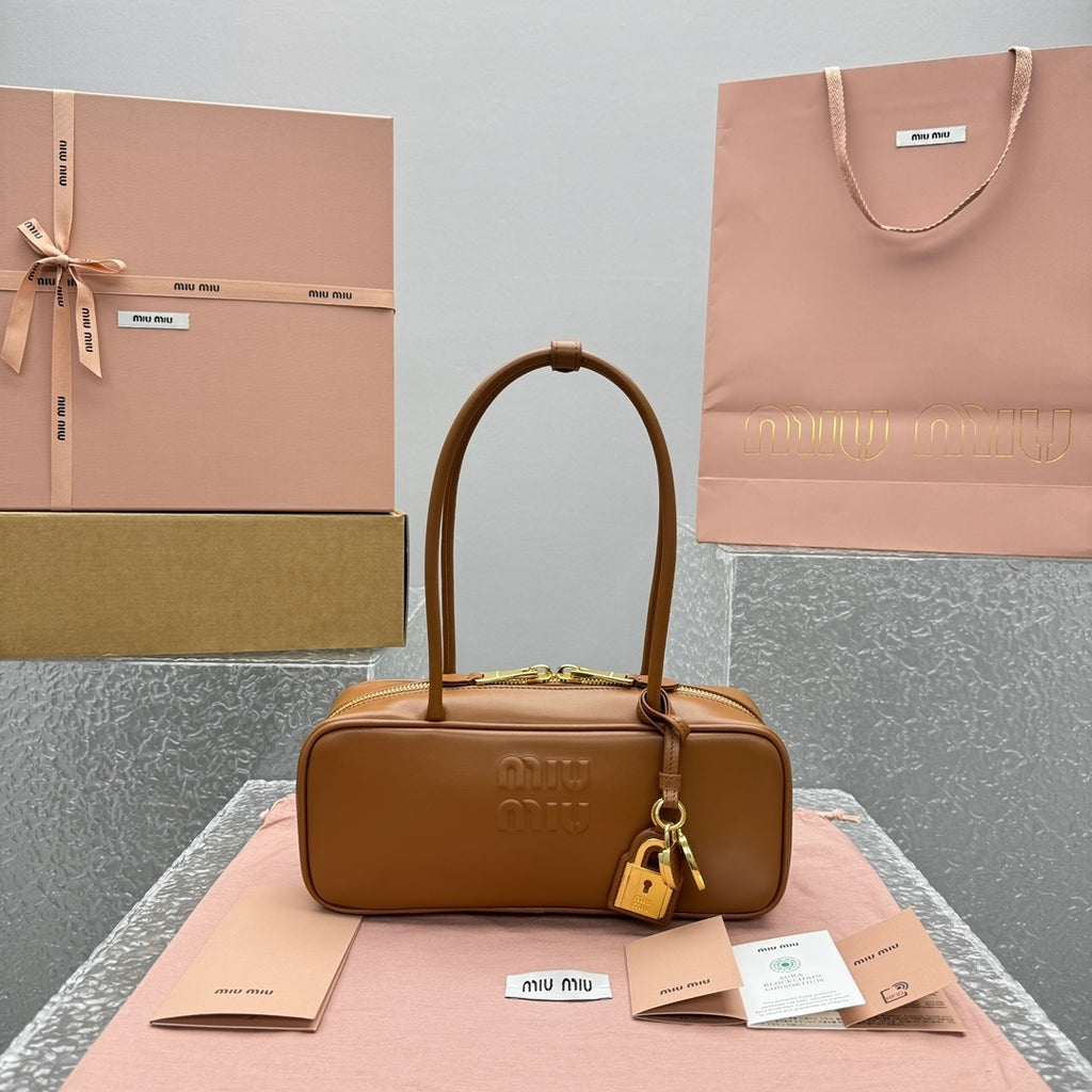 MIU MIU Beau Leather Long Handle Bag