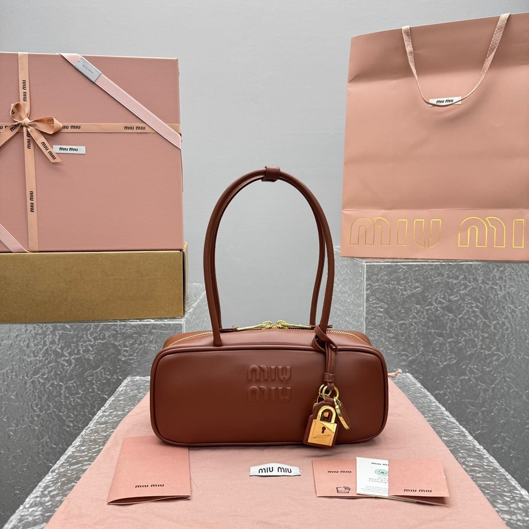 MIU MIU Beau Leather Long Handle Bag