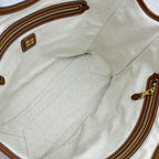 MIU MIU Canvas and Leather Underarm Bag