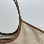 MIU MIU Canvas and Leather Underarm Bag