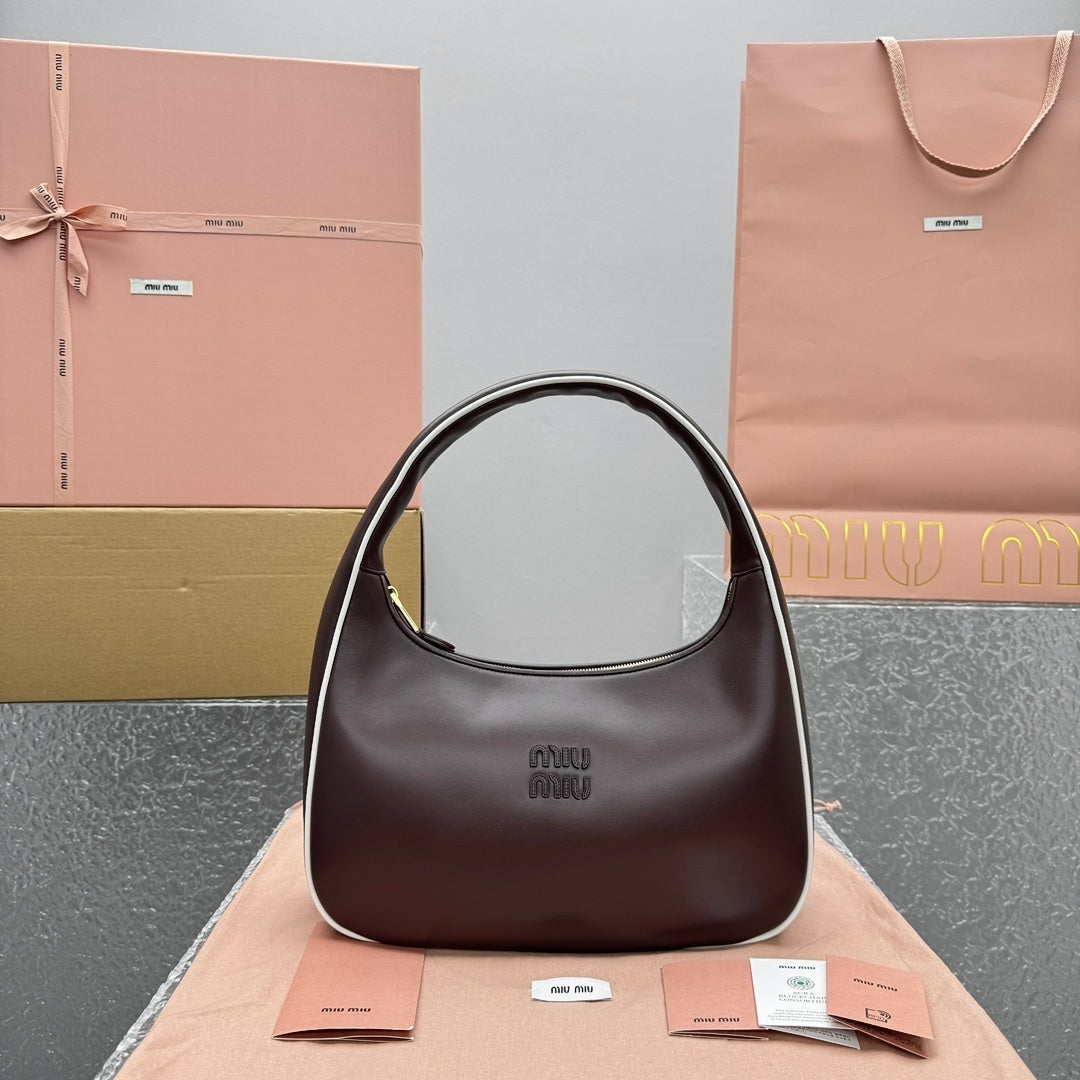 MIU MIU Gymnasium Wander Crescent Bag