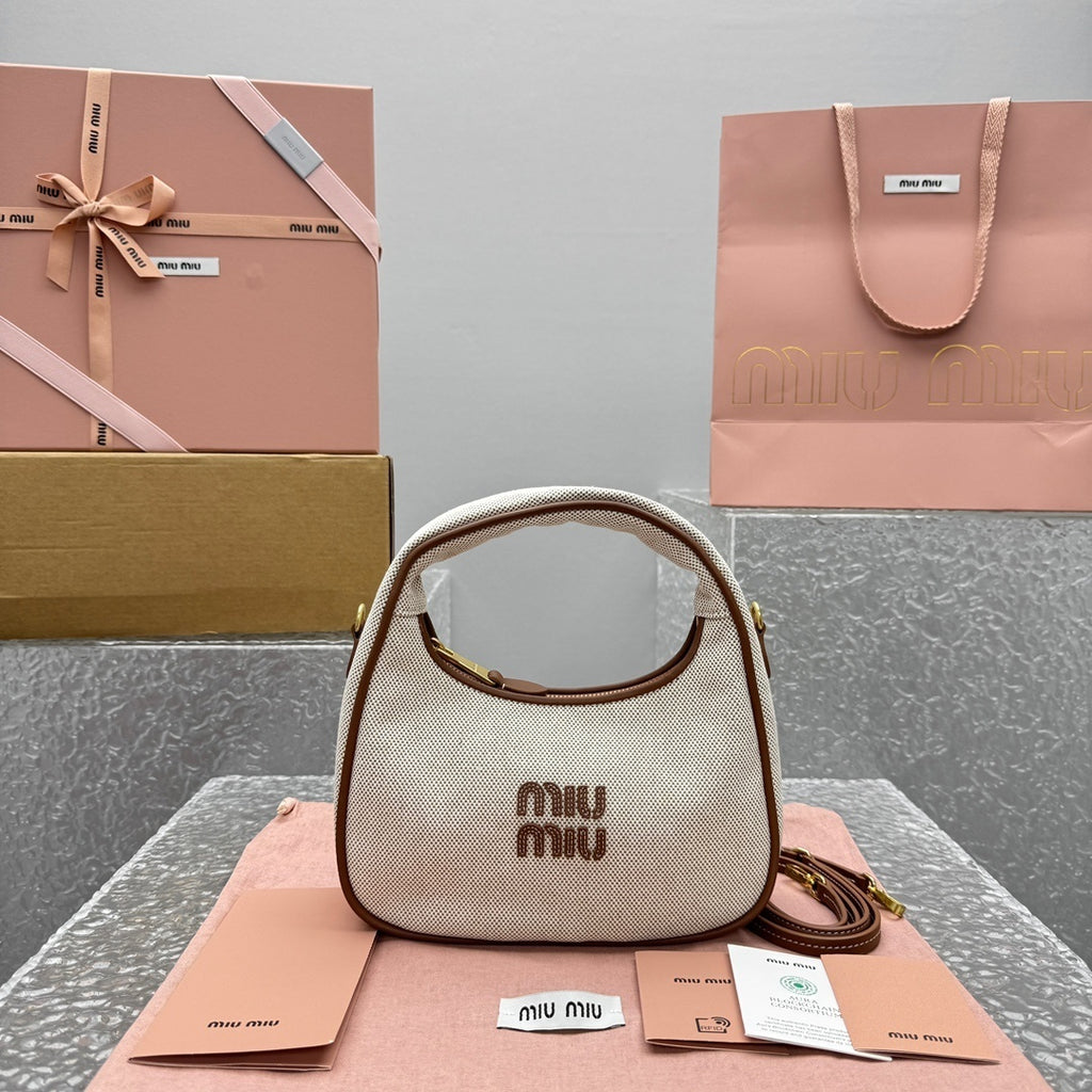 MIU MIU Gymnasium Wander Crescent Bag