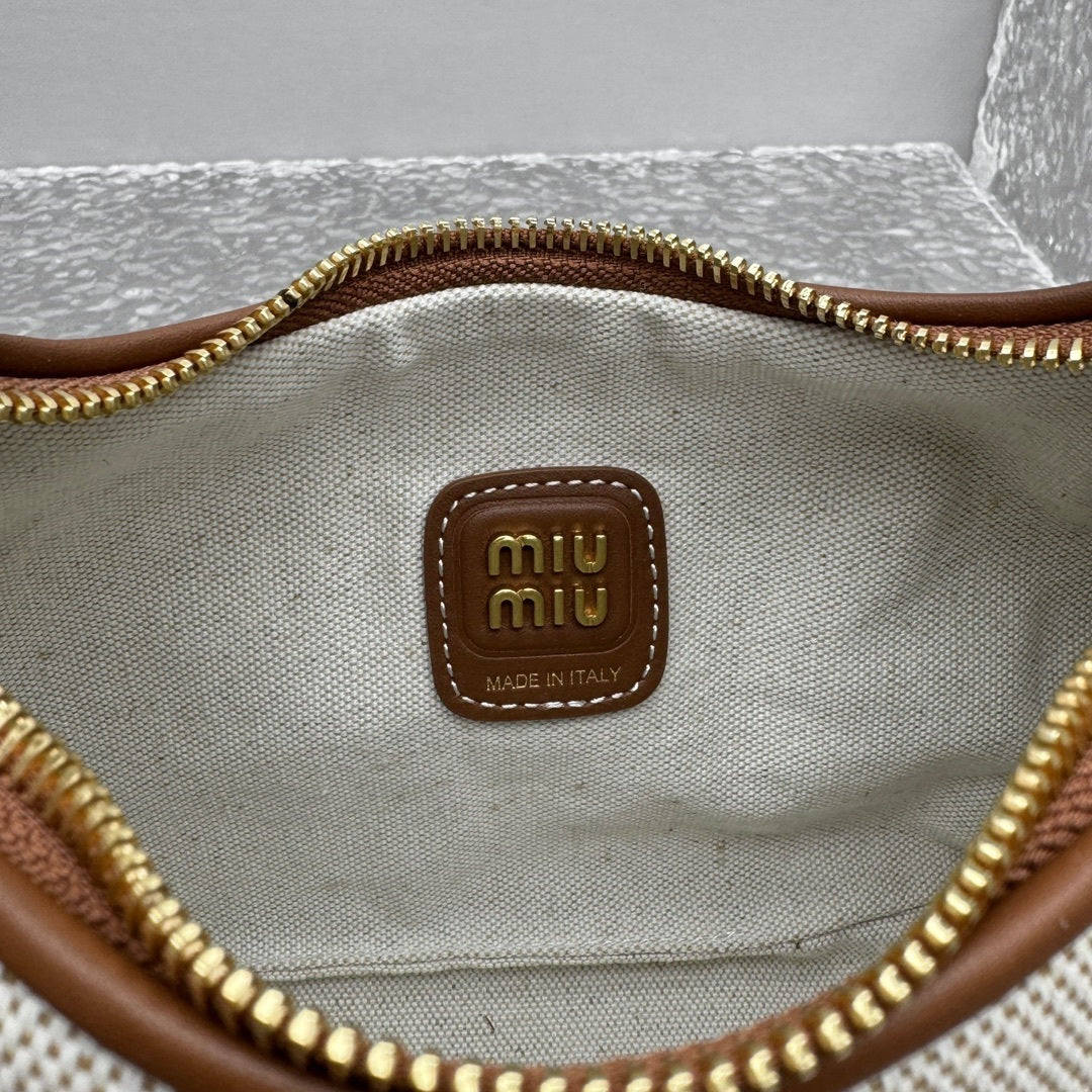 MIU MIU Gymnasium Wander Crescent Bag