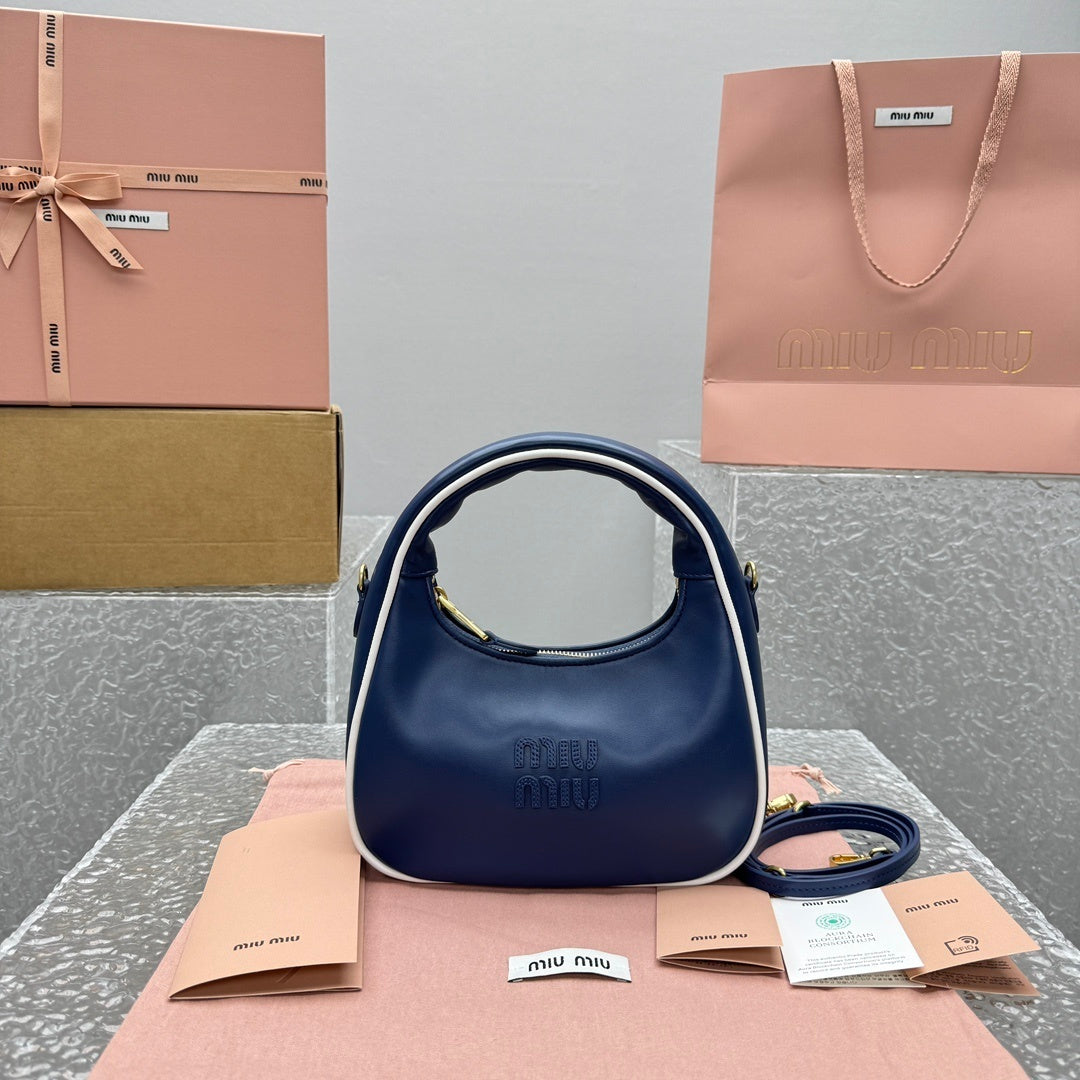 MIU MIU Gymnasium Wander Crescent Bag