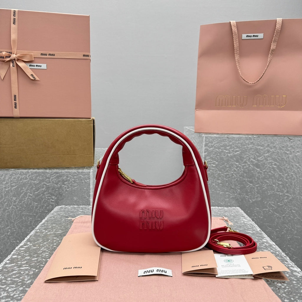 MIU MIU Gymnasium Wander Crescent Bag