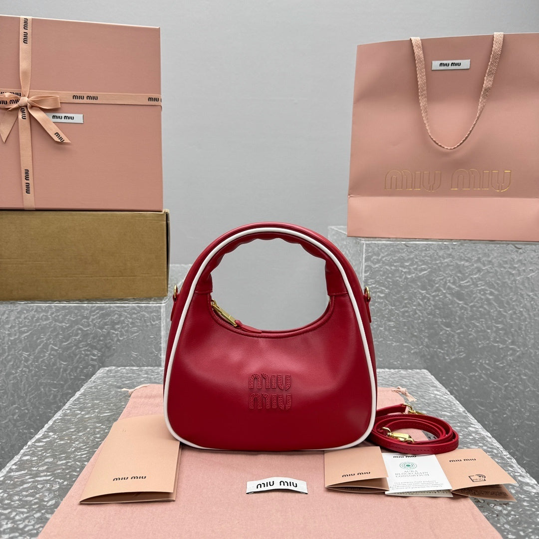 MIU MIU Gymnasium Wander Crescent Bag