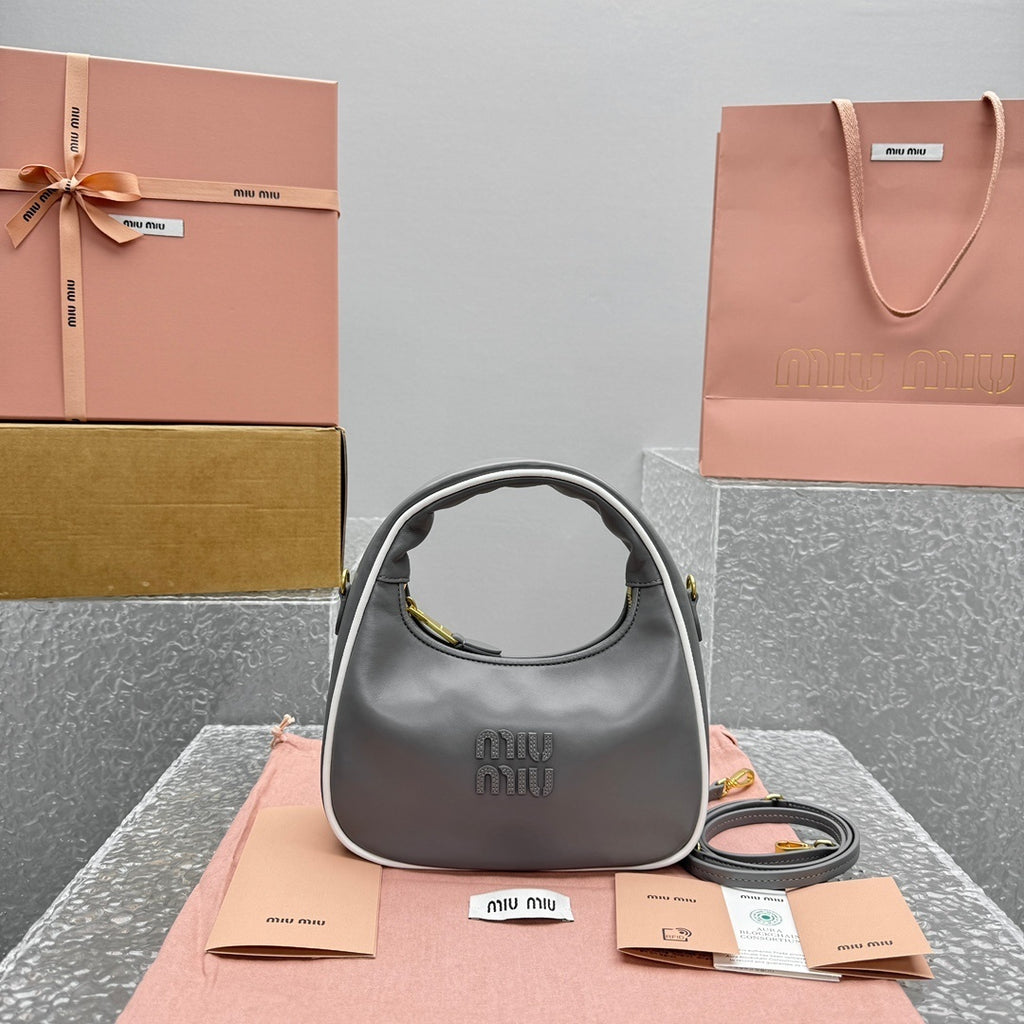 MIU MIU Gymnasium Wander Crescent Bag