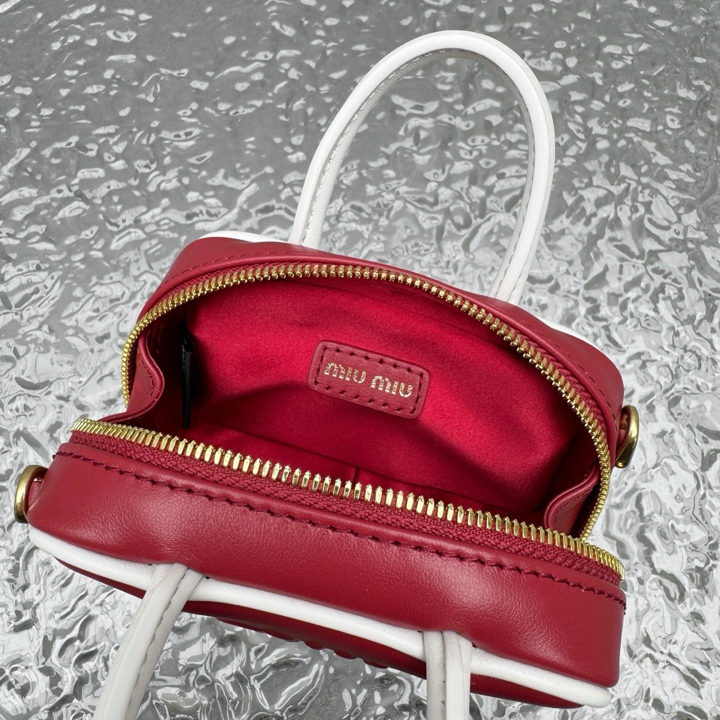 MIU MIU Mini Briefcase Bag Charm