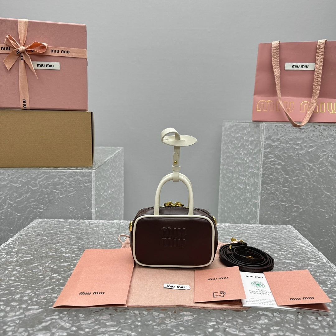 MIU MIU Mini Briefcase Bag Charm