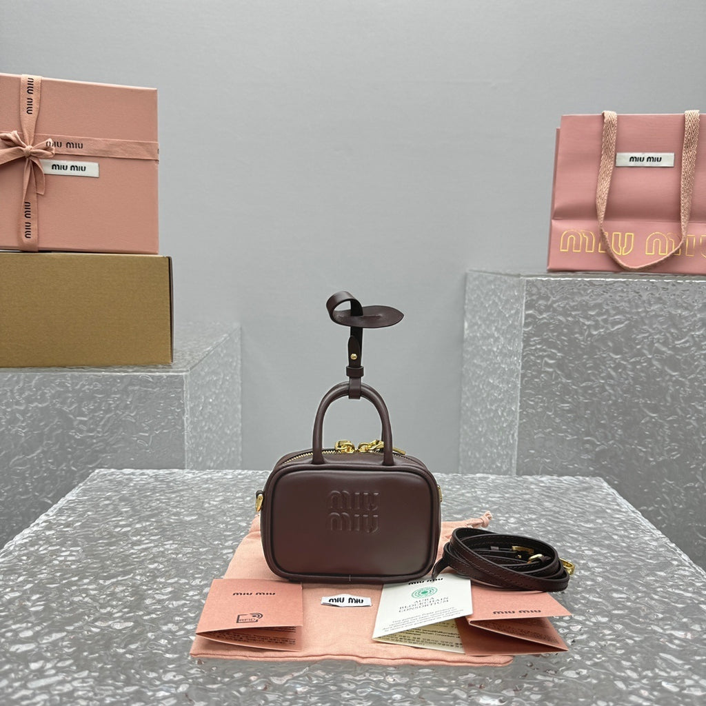 MIU MIU Mini Briefcase Bag Charm