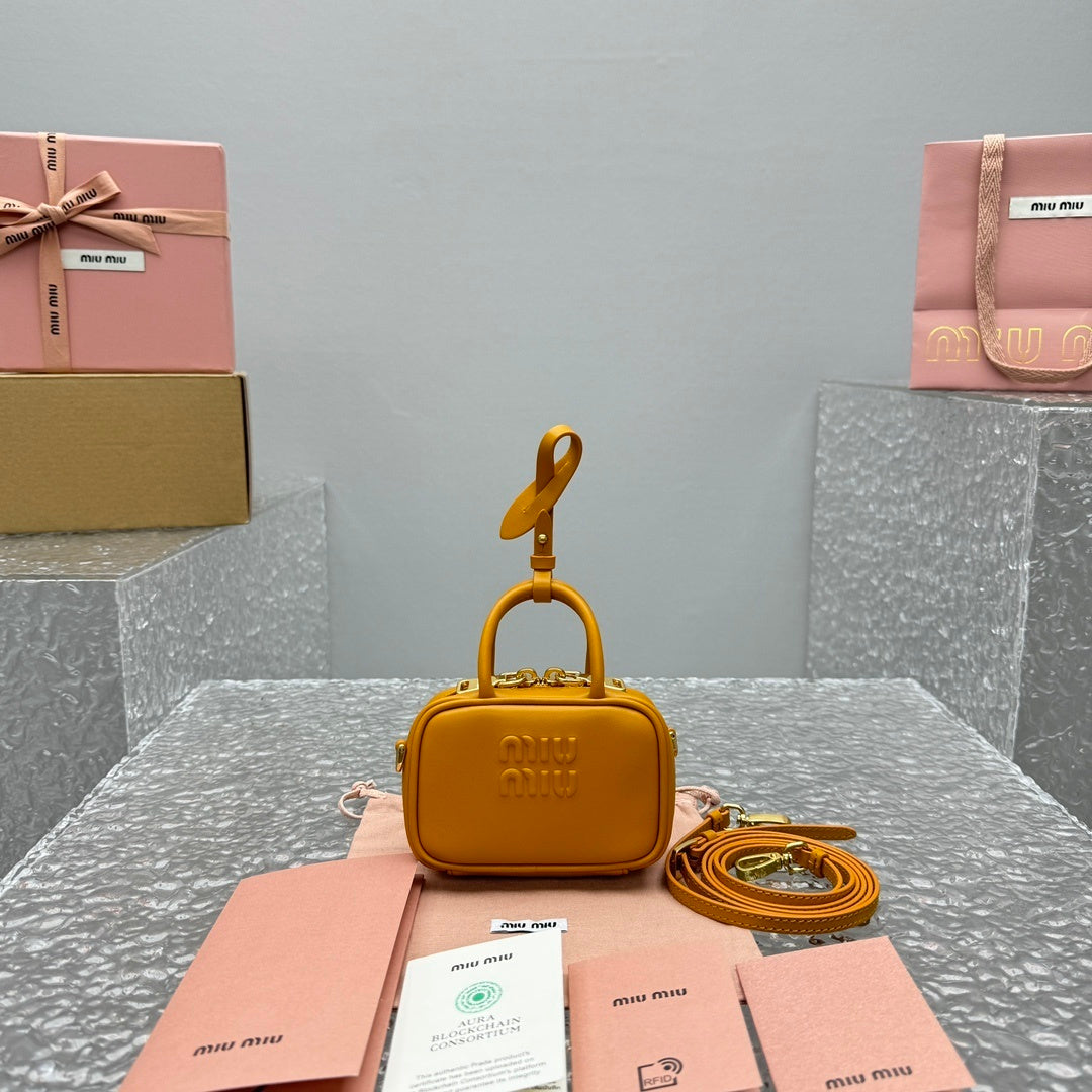 MIU MIU Mini Briefcase Bag Charm