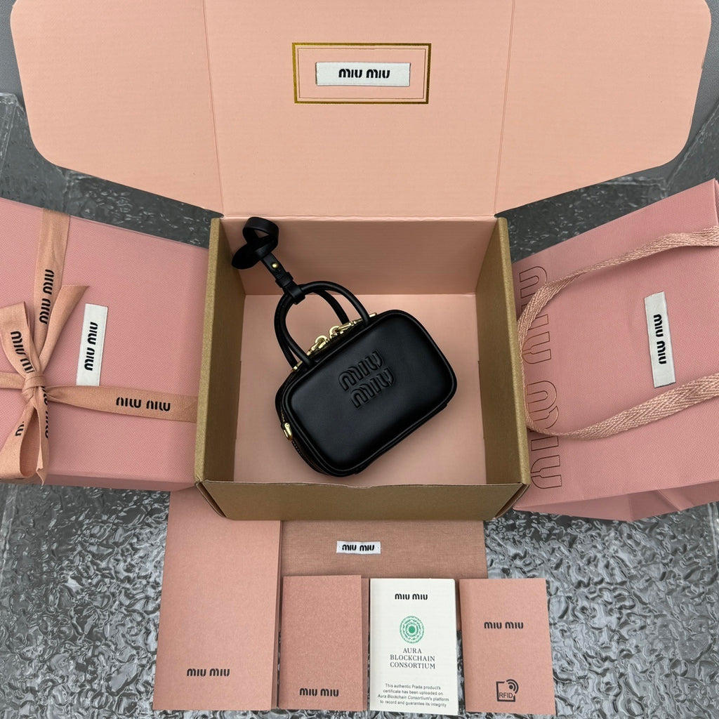 MIU MIU Mini Briefcase Bag Charm