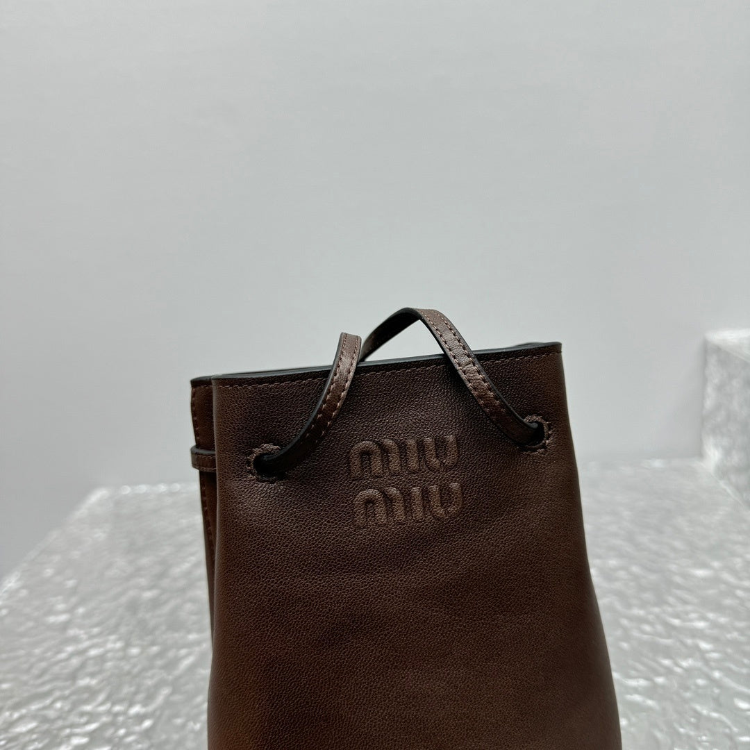MIU MIU Nappa Lambskin Bucket Bag