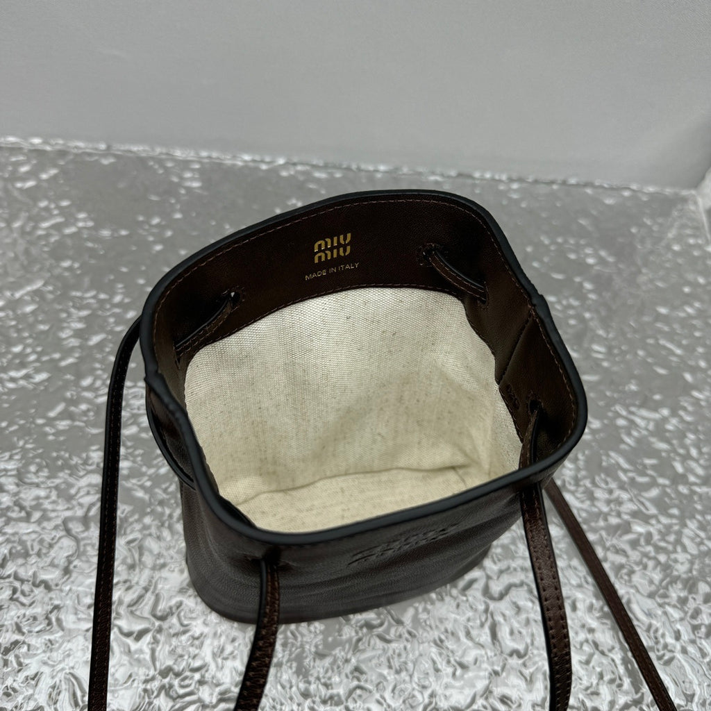 MIU MIU Nappa Lambskin Bucket Bag