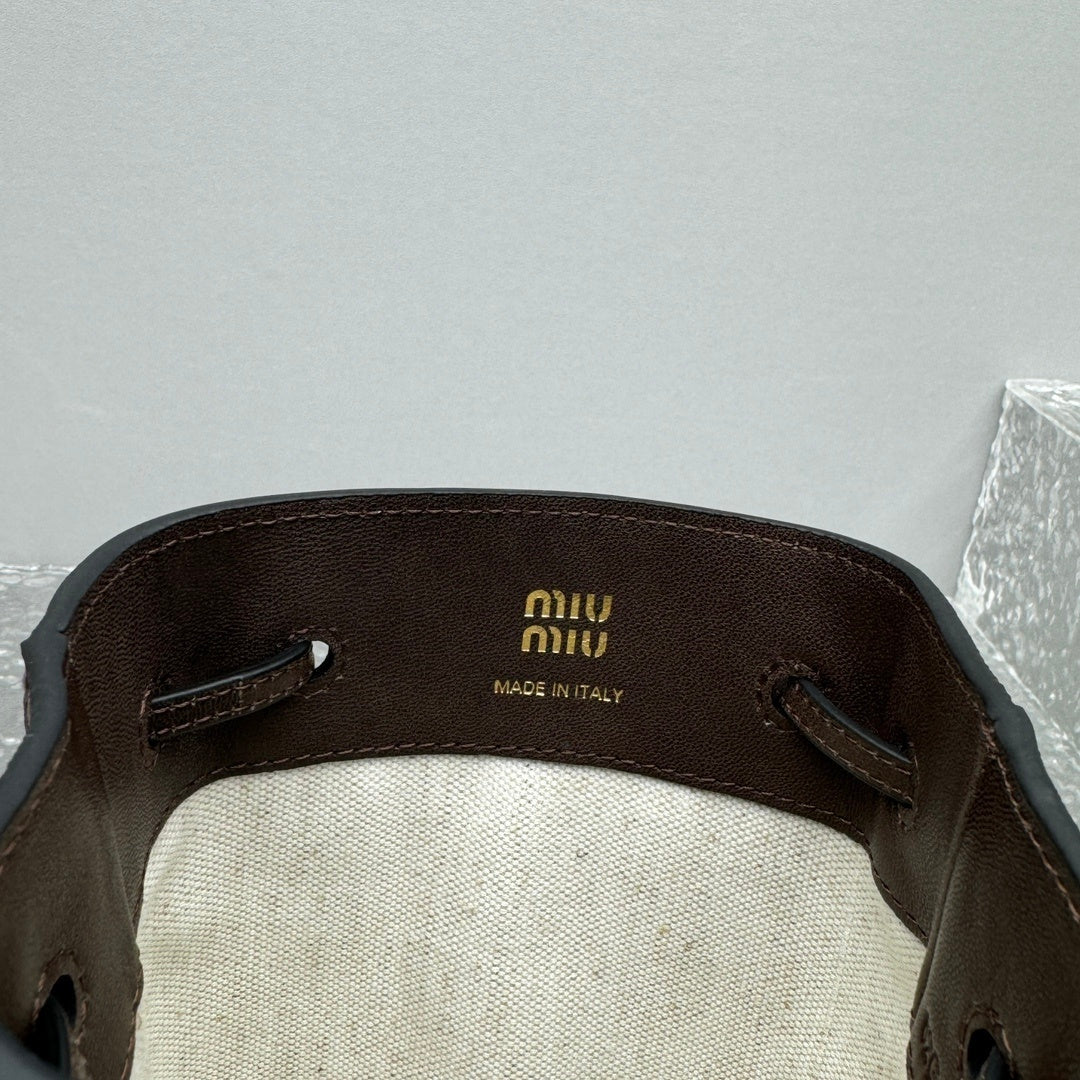 MIU MIU Nappa Lambskin Bucket Bag