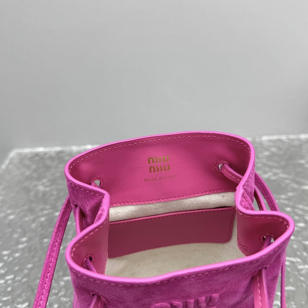 MIU MIU Nappa Lambskin Bucket Bag