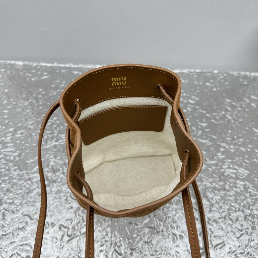 MIU MIU Nappa Lambskin Bucket Bag