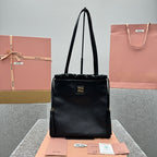 MIU MIU Suede Drawstring Tote Bag