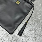 MIU MIU Suede Drawstring Tote Bag