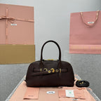 MIU MIU Aventure Leather Shell Bag