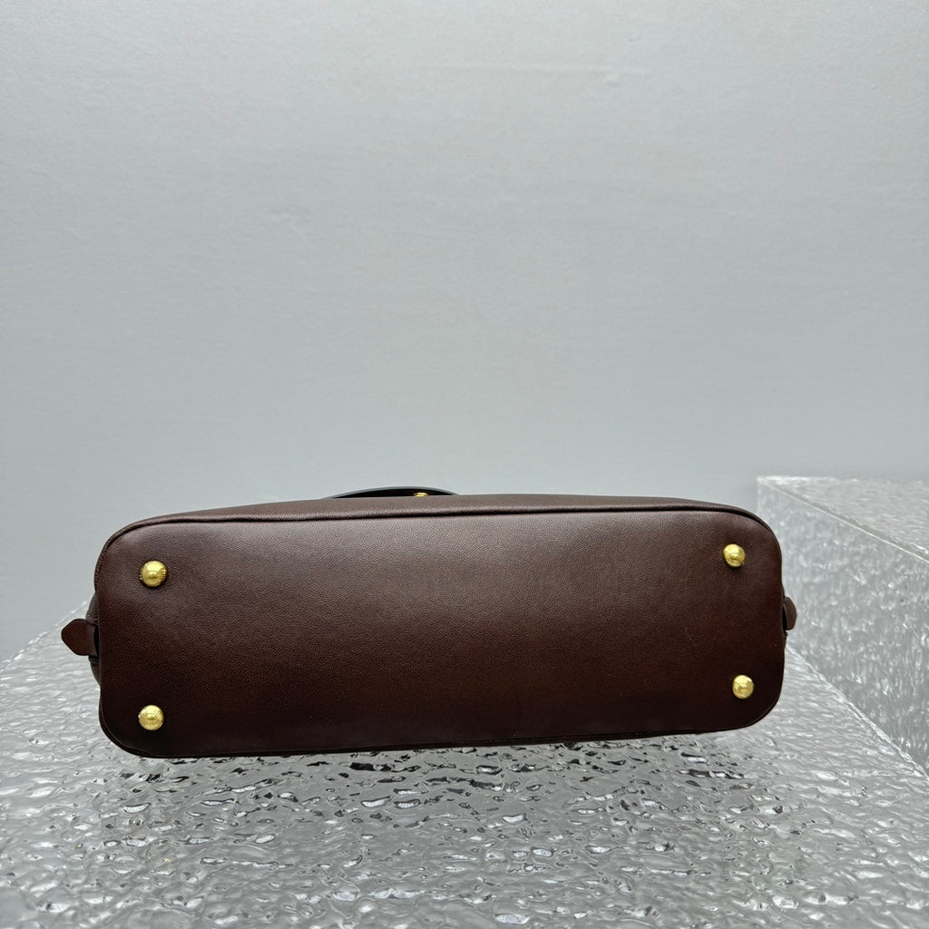 MIU MIU Aventure Leather Shell Bag