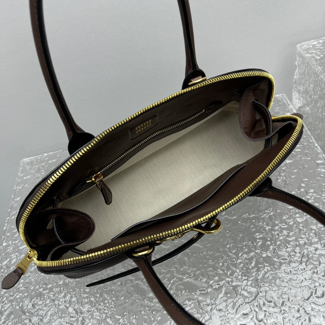 MIU MIU Aventure Leather Shell Bag