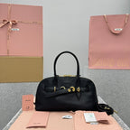 MIU MIU Aventure Leather Shell Bag