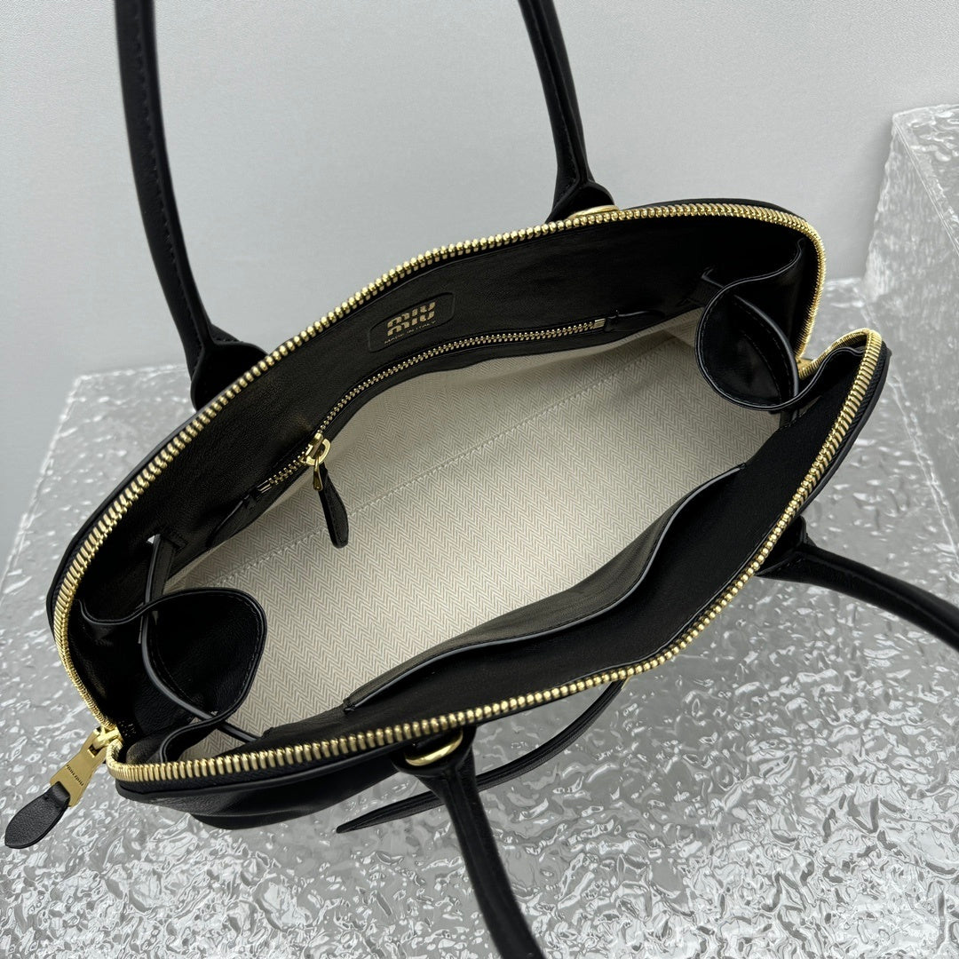 MIU MIU Aventure Leather Shell Bag