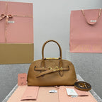 MIU MIU Aventure Leather Shell Bag