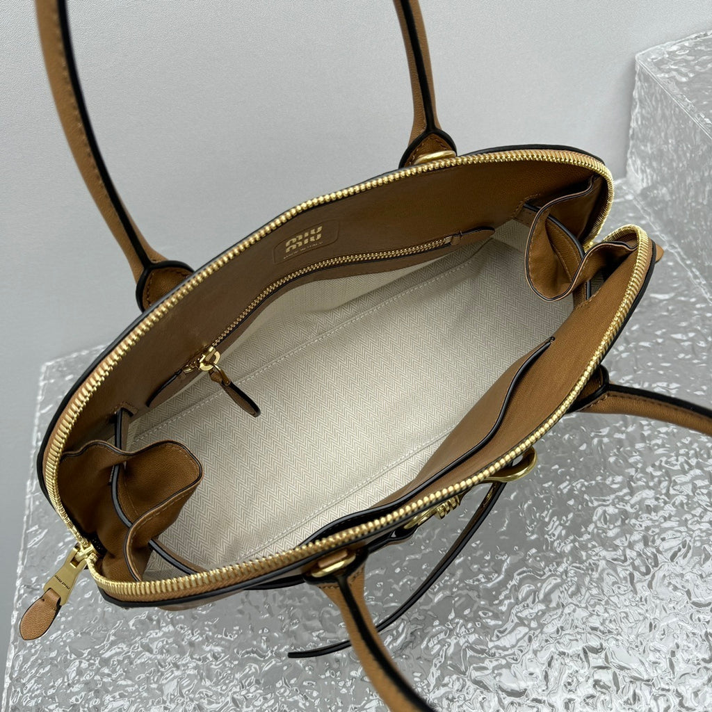 MIU MIU Aventure Leather Shell Bag