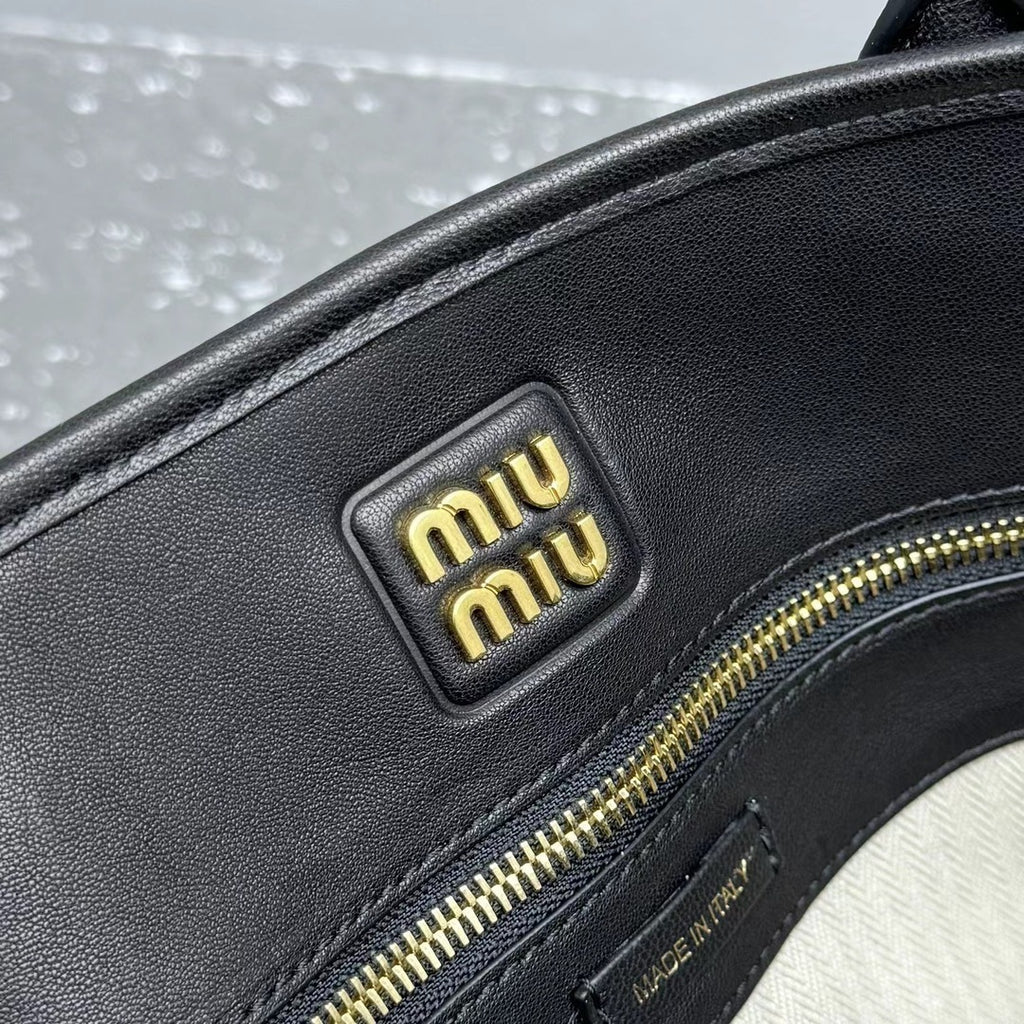 MIU MIU Nappa Leather Top Handle Bag