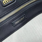 MIU MIU Nappa Leather Top Handle Bag