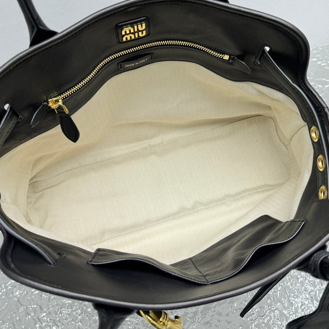 MIU MIU Nappa Leather Top Handle Bag
