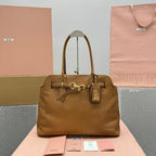 MIU MIU Nappa Leather Top Handle Bag