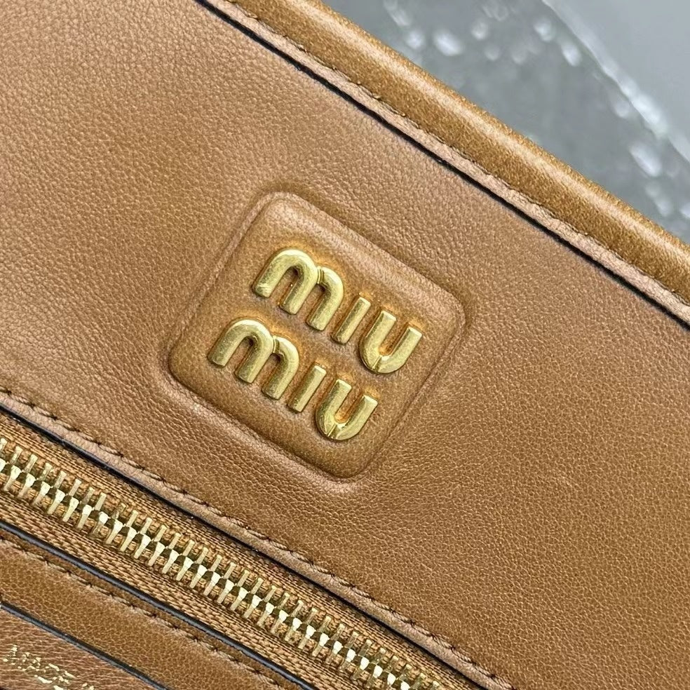 MIU MIU Nappa Leather Top Handle Bag
