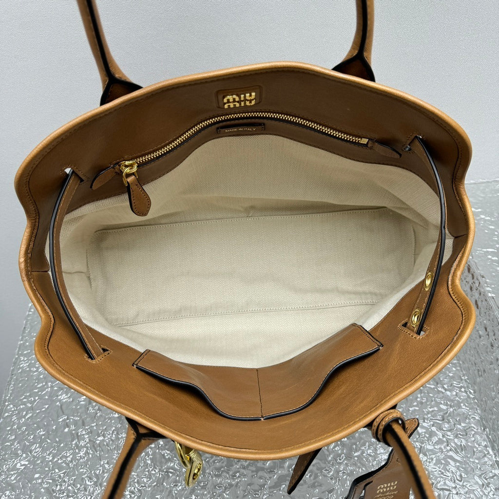 MIU MIU Nappa Leather Top Handle Bag