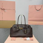 MIU MIU Nappa Leather Top Handle Bag
