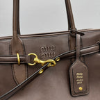 MIU MIU Nappa Leather Top Handle Bag