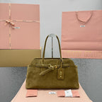 MIU MIU Nappa Leather Top Handle Bag