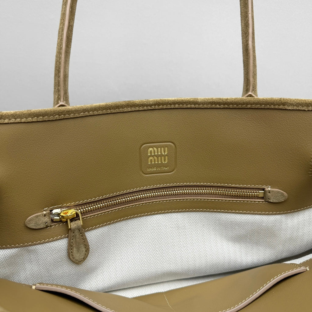 MIU MIU Nappa Leather Top Handle Bag