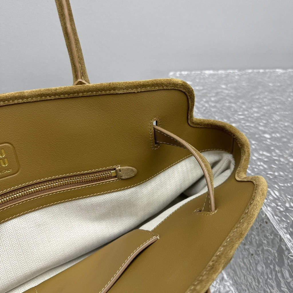 MIU MIU Nappa Leather Top Handle Bag