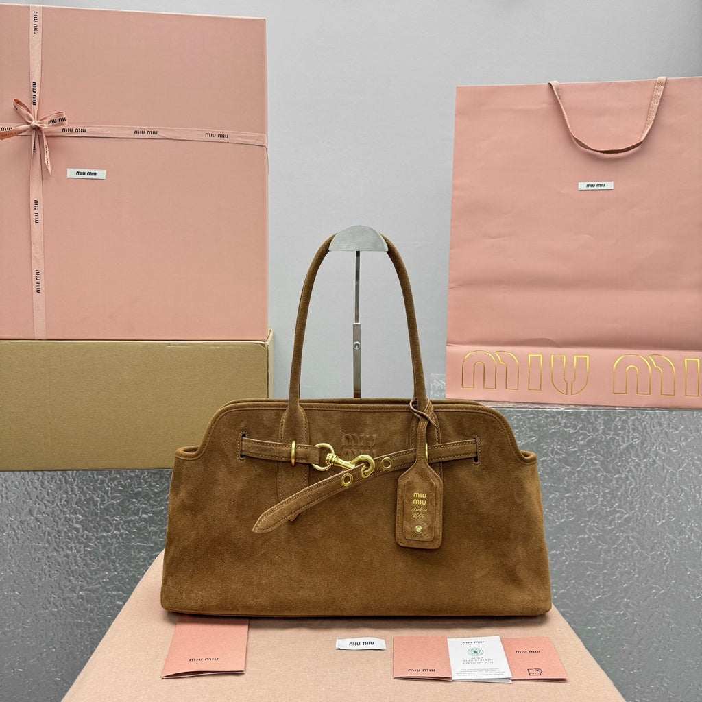 MIU MIU Nappa Leather Top Handle Bag