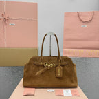MIU MIU Nappa Leather Top Handle Bag